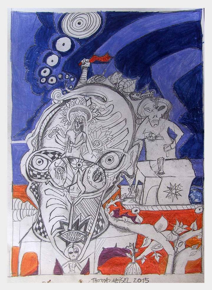 Der Kopf  des Magiers